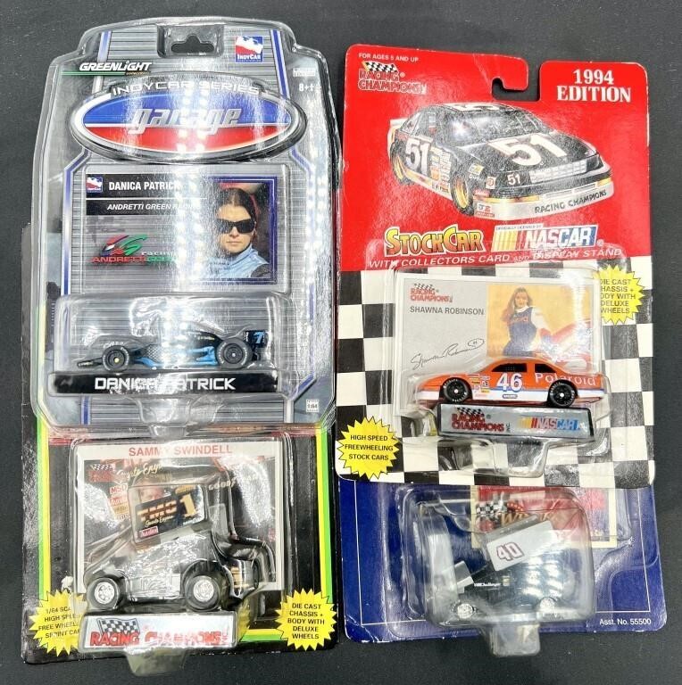 (4) 1/64 Scale NASCAR Cars