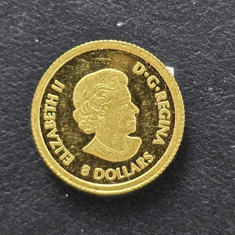 24k 1.25g gold coin