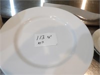 Bid X 11: Porcelian 12" Round Plates