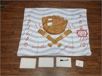 BABY BLANKET WITH AGE NOTIFICATION FOR PICTURES Nw