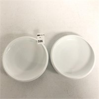 2 PCS CAT FEEDING CERAMIC BOWL SET