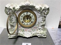 Vintage Osceola porcelain mantel clock