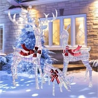 LED Reindeer Family Christmas Decor - 3 Piece