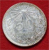 1945 Mexico 50 Centavos