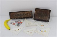 Vintage German Glove & Handkerchiefs & boxes