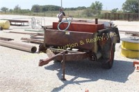 OLD TRUCK BED TRAILER WITH FUEL TANK & TOOL BOX