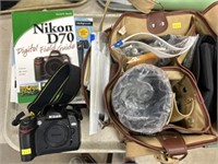 Nikon D70S Camera with Camera Bag