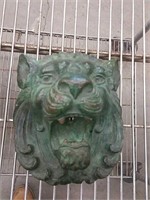 Bronze lion head