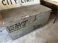 Old travel storage box