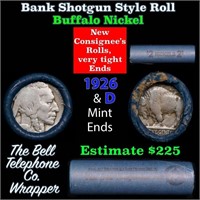 Buffalo Nickel Shotgun Roll in Old Bank Style 'Bel