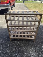 Wood wine rack