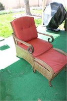 Patio chair and footstool