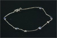 1.5ct Sapphire & 0.16ct Diamond Bracelet CRV$1300