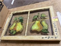 Rosemary Fee "Pears" painted window