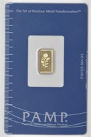 PAMP Suisse 1 Gram Gold on Card