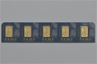 5 - PAMP Suisse 1 Gram Gold on Card (5g TW)