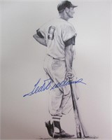 Ted Williams Signed Lithograph with COA