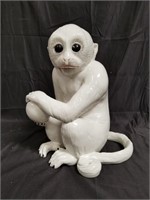 Ceramic sculpture of monkey, marked on bottom