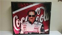 Large Lighted Dale Sr Coca Cola Advertising Sign