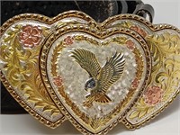 Eagle Belt Buckle and Leather Belt