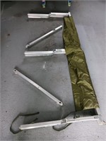 Folding military cot