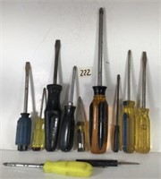 11 Assorted Phillips and Slot Head Screwdrivers
