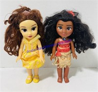 Moana & Belle Dolls (14”)