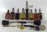 15 Assorted Phillips and Slot Head Screwdrivers