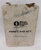 Vintage Illinois Central Gulf first-aid kit