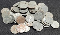 (75) 1943-P,D,S Steel War Cents