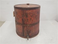 Wooden "Kerosene Oil" Container w/ Tap