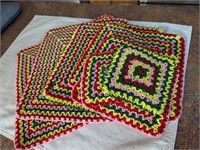 1970s Hand Crocheted Graduated Doilies