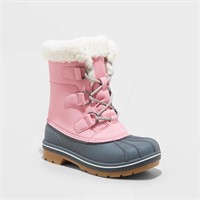 Girls' Kit Winter Boots - Cat & Jack Pink 6