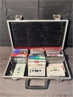 Cassettes W/ Vintage Carrying Case