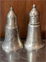 Pr Sterling Silver Salt & Pepper Shakers