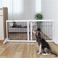 ZJSF Freestanding Dog Gate 30-53W x 24H