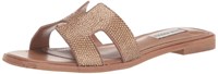 Steve Madden Women's Hadyn Sandal, Bronze Rhinesto