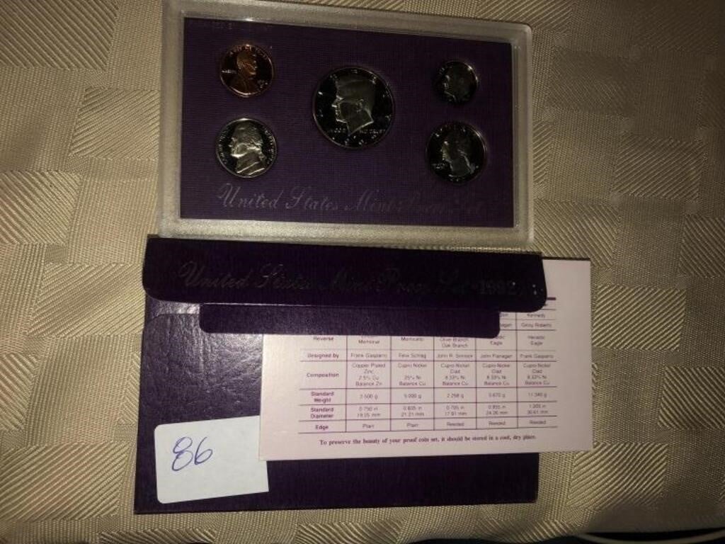United Ststes Mint Proof Set  1992