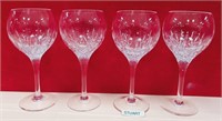 11 - SET OF 4 STUART CRYSTAL STEMWARE (K11)