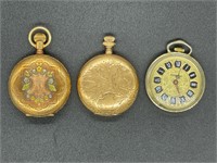 3 - lady pocket watches
