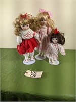 Vintage Dolls With Doll Stands