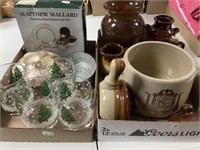 Holiday glasses, vase, ceramic ware