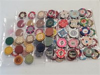 89 Vintage Casino Chips In Sleeve Sheets