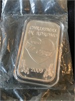 2009 Kokomo, In. We Care 1 oz Silver Bar