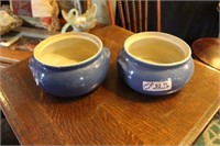 Pr Blue Uhl Bean Pots