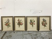 T.L Prevost mid century floral bouquet prints