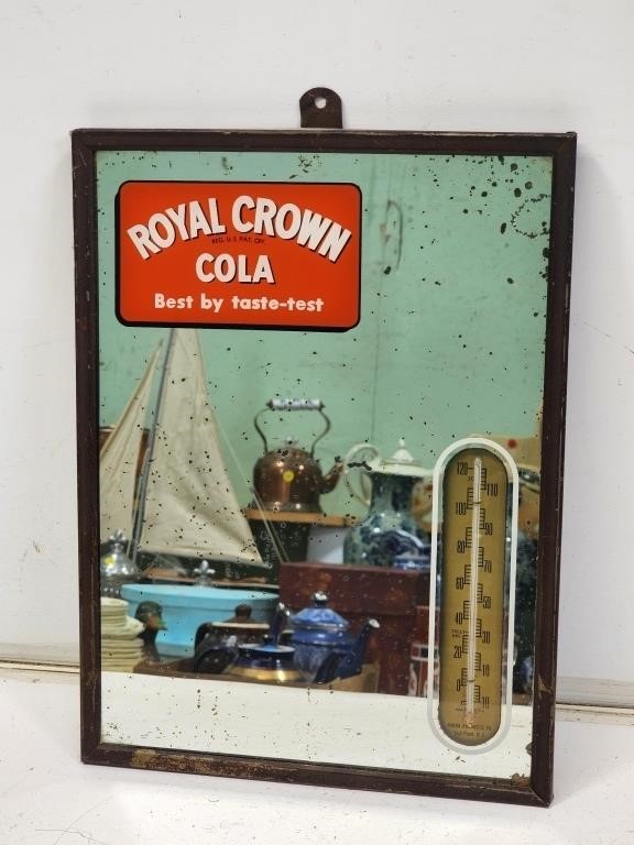 1940's Royal Crown Cola Advertising Mirror