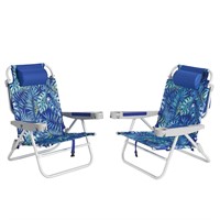 SUNNYFEEL Extra Wide Low Beach Chair 2 Pack