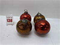 Antique Mercury Glass Christmas Ornaments (4)