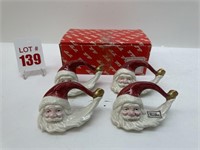 Fitz and Floyd Old World Santa Napkin Rings